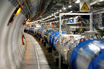 The Large Hadron Collider at CERN in 2014. <i>Credit Pierre Albouy/Reuters</i>