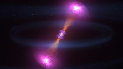 In new study, UChicago astronomers find no evidence for extra spatial dimensions to the universe based on gravitational wave data.  <i>Courtesy of NASAs Goddard Space Flight Center CI Lab</i>