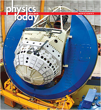 Physics Today, Volume 67, Issue 4, April 2014 cover: The Dark Energy Survey