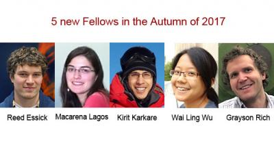 The KICP will welcome 5 new Fellows in the Autumn of 2017